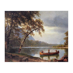 Salmon Fishing on the Cascapediac Albert Bierstadt Acrylic Print