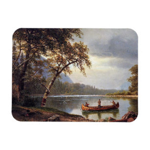 Salmon Fishing on the Cascapediac Albert Bierstadt Magnet