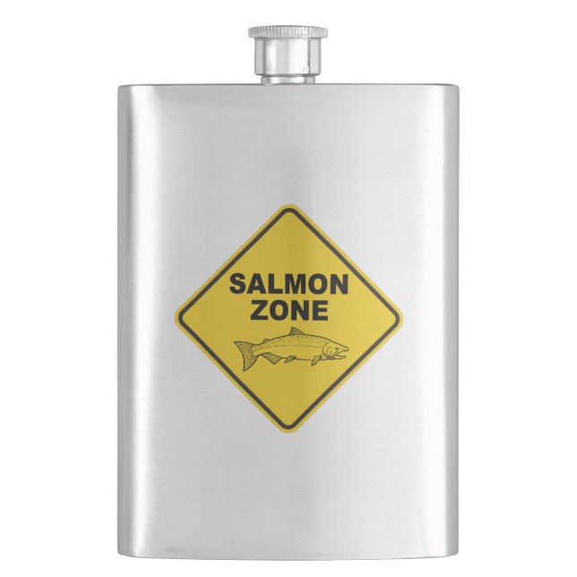 Salmon Fishing Zone Flask (Front)