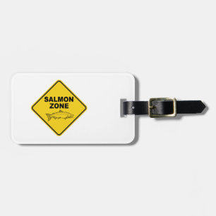 Salmon Fishing Zone Luggage Tag