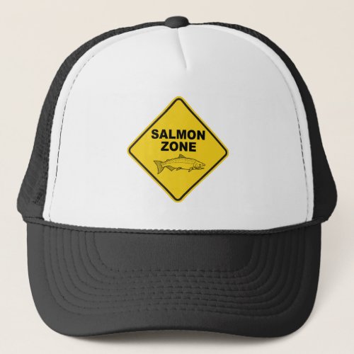 Salmon Fishing Zone Trucker Hat