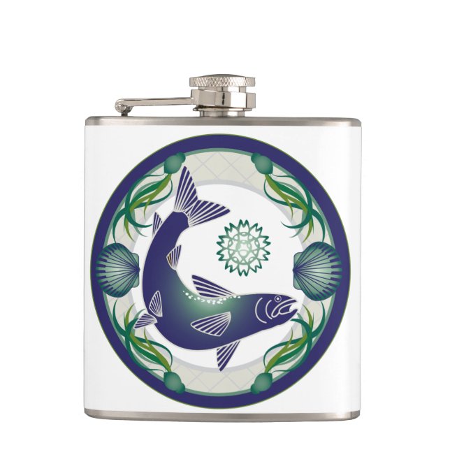 Salmon flask (Front)