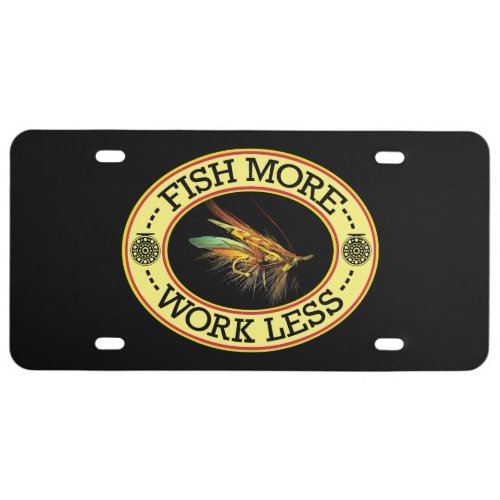 Salmon Fly Fishing License Plate