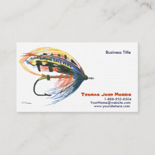 Salmon Fly fishing Lure Business Card