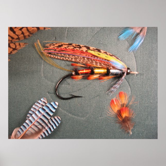 Salmon Fly "The Popham" Poster (Front)