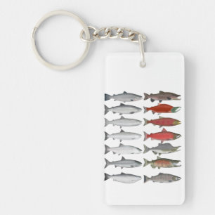 Salmon Group Keychain
