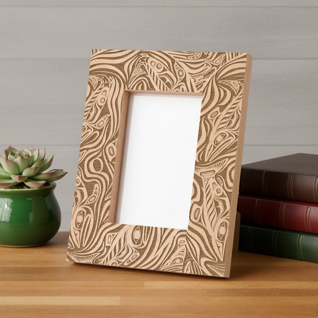 Salmon Haida Art Spirit Pacific Northwest Native Engraved Frames (Creator Uploaded)
