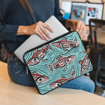 Salmon Haida Art Spirit Pacific Northwest Native Laptop Sleeve<br><div class="desc">Salmon Haida Art Spirit Pacific Northwest Native</div>