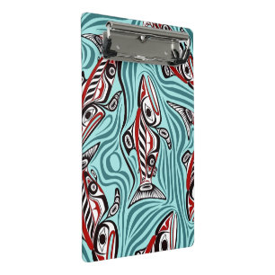 Salmon Haida Art Spirit Pacific Northwest Native Mini Clipboard