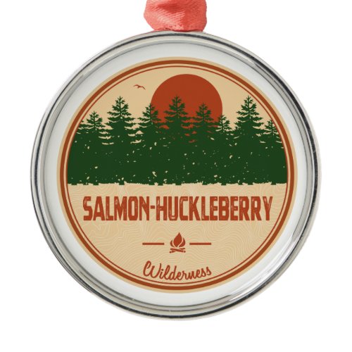 Salmon-Huckleberry Wilderness Metal Ornament