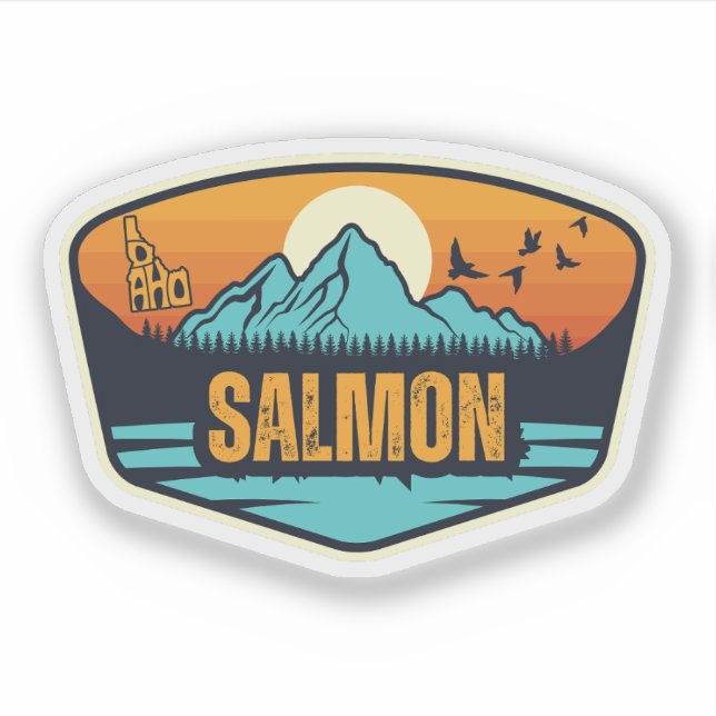 Salmon, Idaho Sticker (Front)