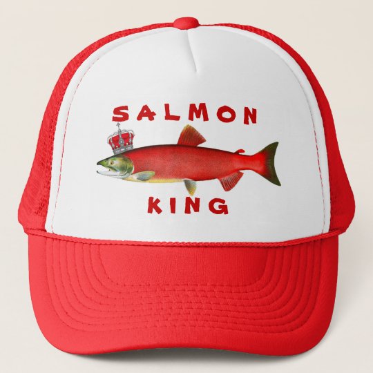 salmon fish hat