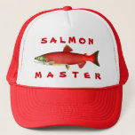 Salmon Master Trucker Hat at Zazzle