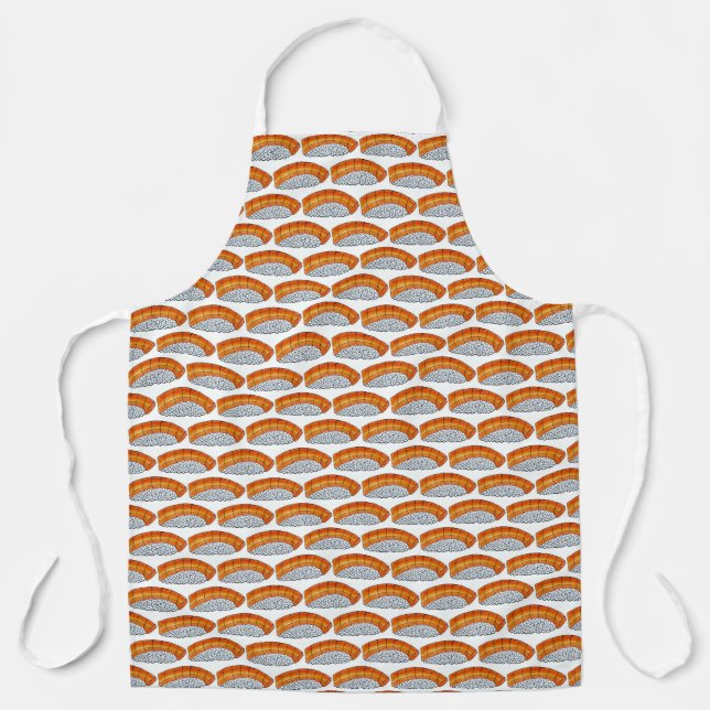 Salmon Nigiri Sushi Sashimi Japanese Cuisine Food Apron (Front)