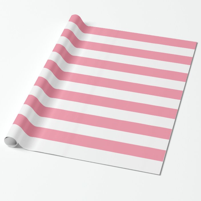 pink and white striped wrapping paper