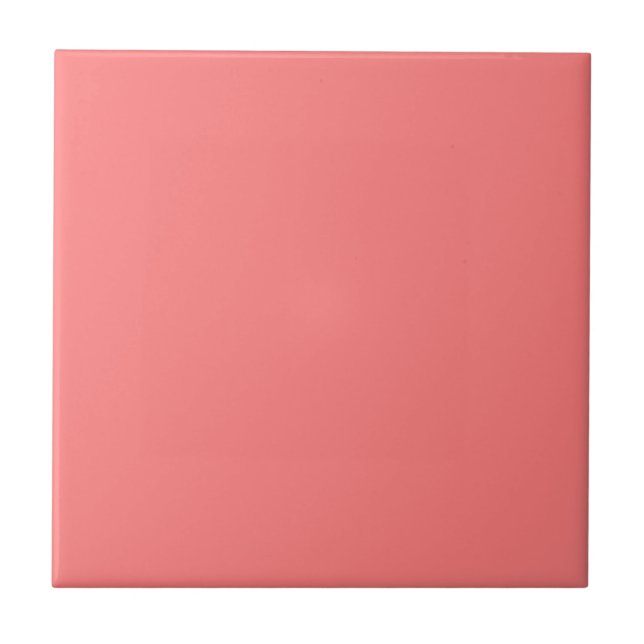 Salmon Pink Ceramic Tile (Front)