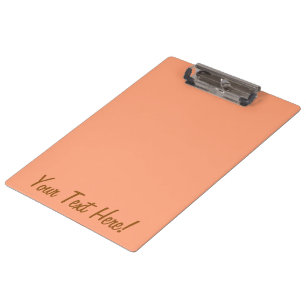 Salmon Pink color accent customizable Clipboard