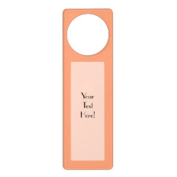 Salmon Pink color accent customizable Door Hanger