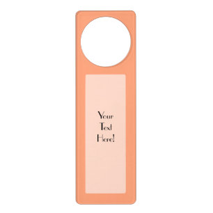 Salmon Pink color accent customizable Door Hanger