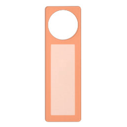 Salmon Pink Decor Background Customizable Door Hanger
