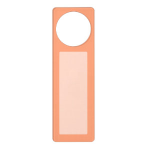 Salmon Pink Decor Background Customizable Door Hanger