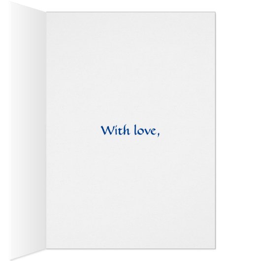 Salmon Pink Geraniums on Deep Blue, Grandmother (Inside (Right))