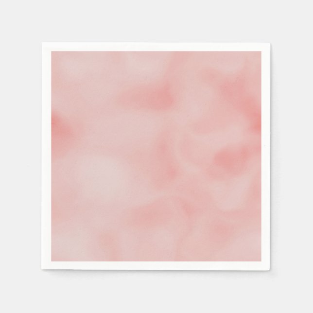 Salmon Pink Ombre Napkins (Front)