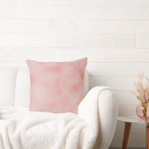 Salmon Pink Ombre Throw Pillow