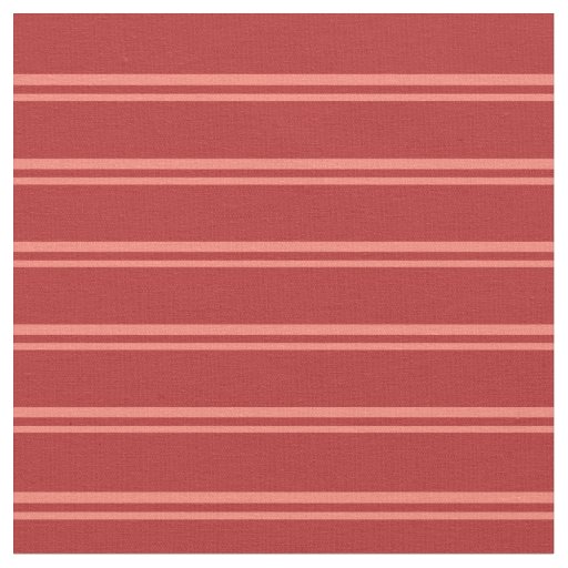 Salmon & Red Striped/Lined Pattern Fabric