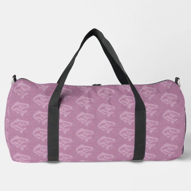 Salmon Rising Duffle Bag (Front)