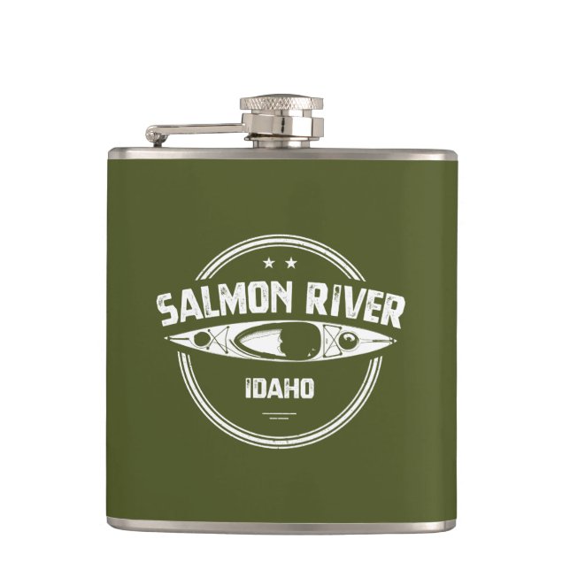 Salmon River Idaho Flask (Front)