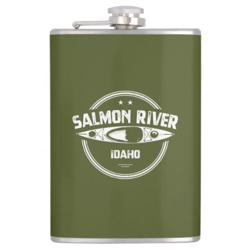 Salmon River Idaho Flask