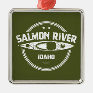 Salmon River Idaho Metal Ornament