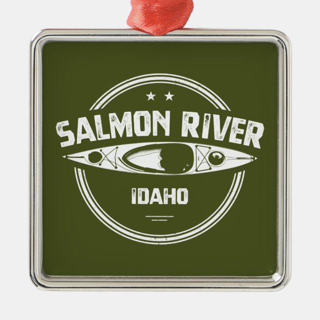 Salmon River Idaho Metal Ornament (Front)