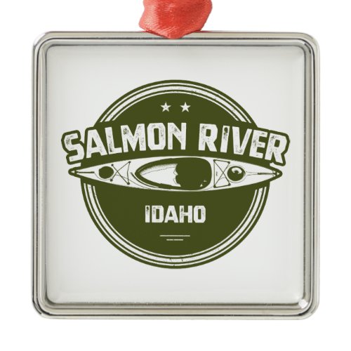 Salmon River Idaho Metal Ornament