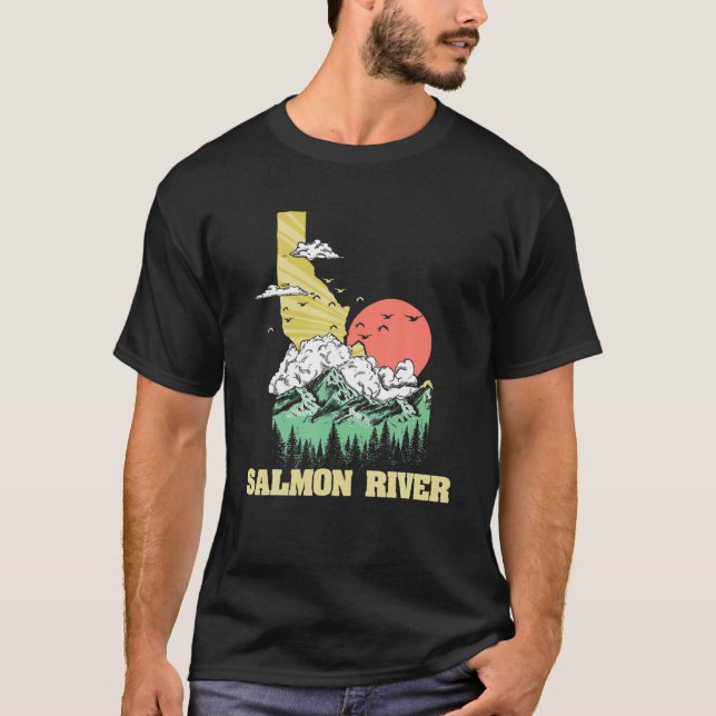 Salmon River Idaho Outdoors, Nature T-Shirt (Front)