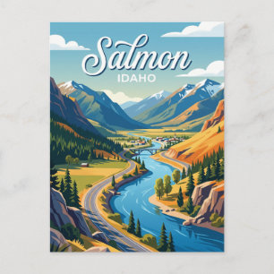 Salmon River Scenic Byway Idaho Postcard