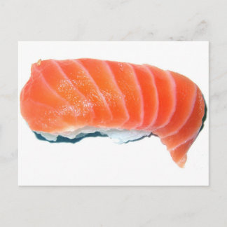 Salmon Sashimi Postcard