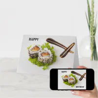 This Is How I Roll Ramen Sushi Anime Manga Gift Greeting Card by