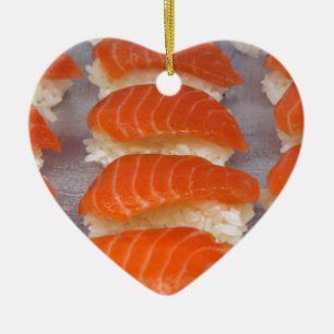 Salmon Sushi - Sashimi Ceramic Ornament