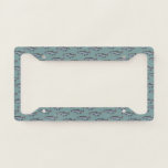 Salmon Swimming Pattern PNW Fishing Fish Nature  License Plate Frame<br><div class="desc">Wow this cute pattern of fish is so fun! Check my shop for more colors and designs! Or customize by changing the colors. Please let me know if you'd like something custom.</div>