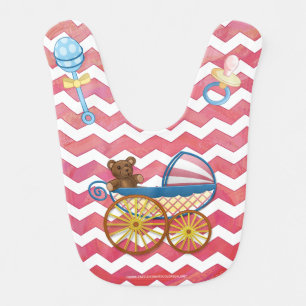 Salmon Swirl Baby Stuff Bib
