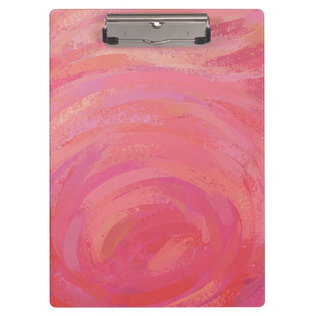Salmon Swirl Clipboard (Front)