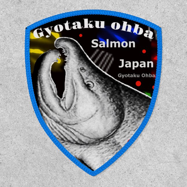 Salmon Thank you to all life. Wappen Patch (Front)