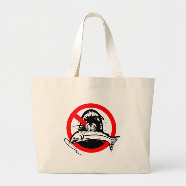 Salmon Thief Cotton Tote (Front)