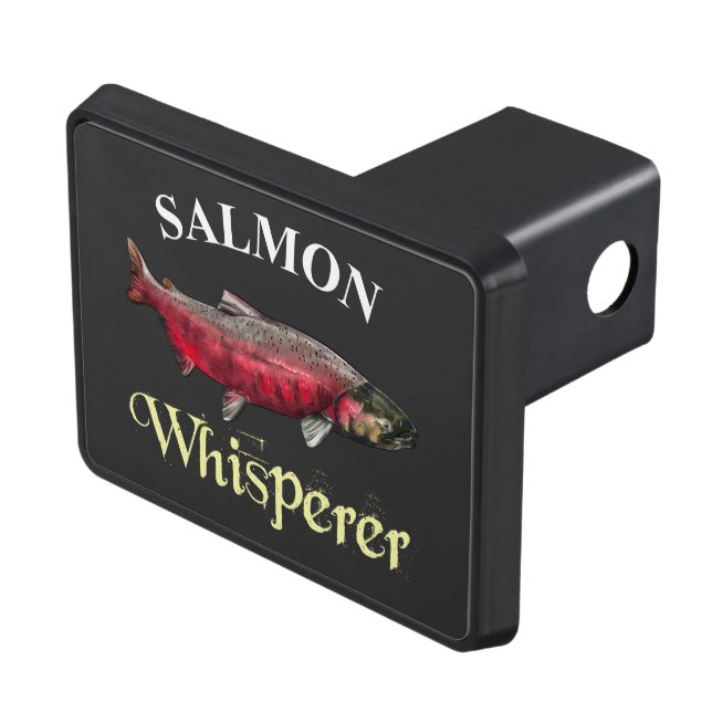 Salmon Whisperer Dark Hitch Cover (Top Right)
