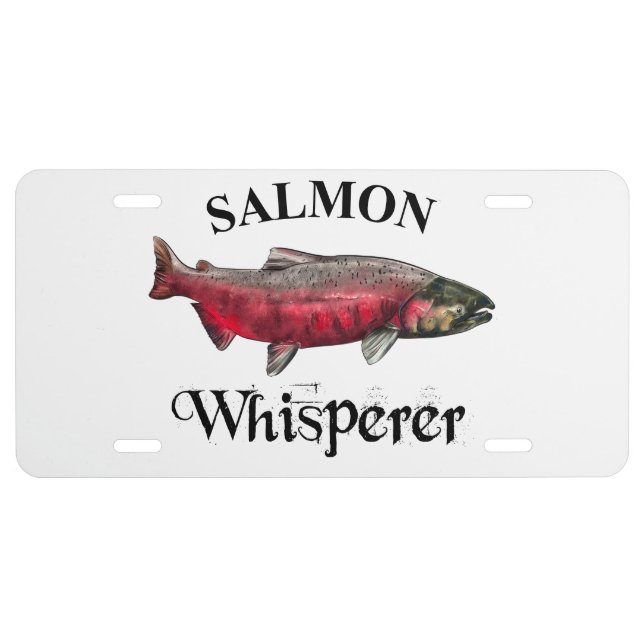 Salmon Whisperer Light License Plate (Front)