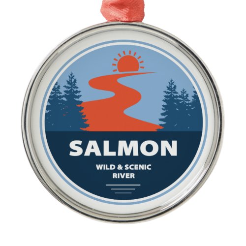 Salmon Wild And Scenic River Idaho Metal Ornament