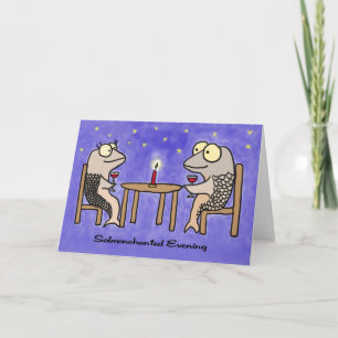 Salmonchanted Evening Greeting Card