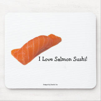 salmonsushi, I Love Salmon Sushi!, Designed by ... Mouse Pad
